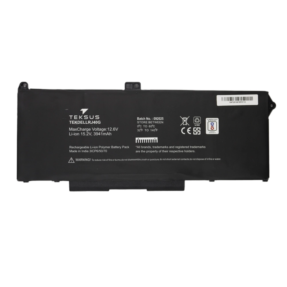 Teksus Laptop Battery Compatible For Dell Latitude 5420 | RJ40G view 2